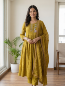 Mustard Grace Anarkali Set.
