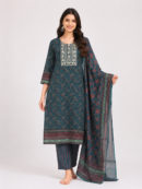 Elegant Printed Ethnic Kurta Set with Matching Dupatta
